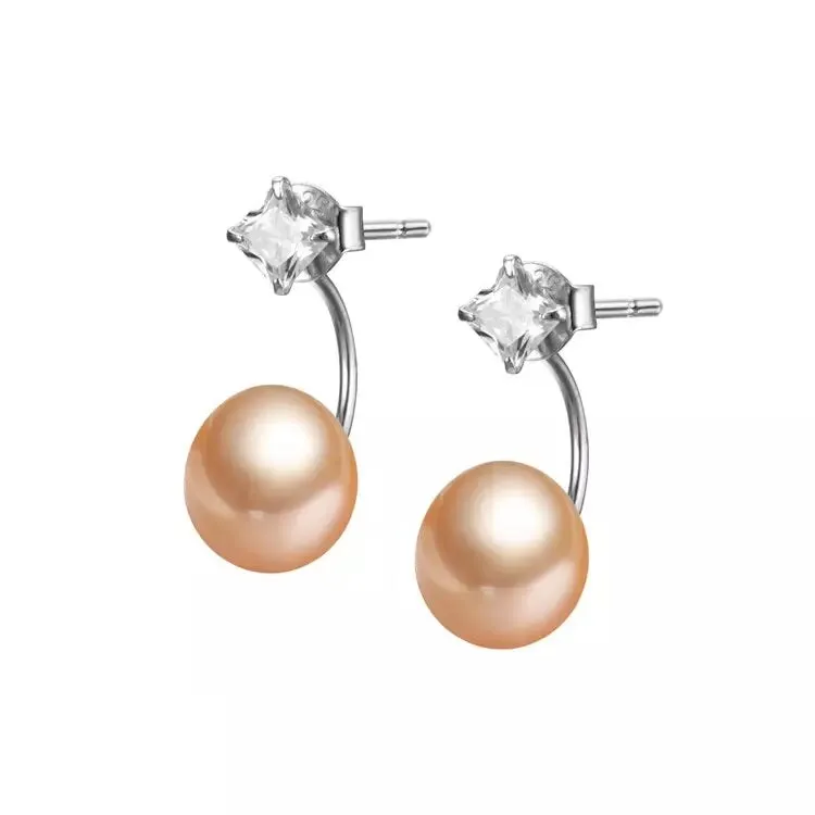 Freshwater Cultured Pearl & Cubic Zirconia Drop Earrings sold by Zulily product image thumbnail 2