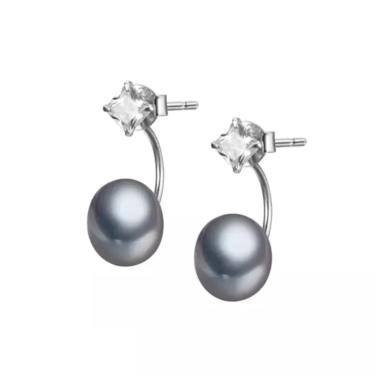 Freshwater Cultured Pearl & Cubic Zirconia Drop Earrings sold by Zulily product image thumbnail 3