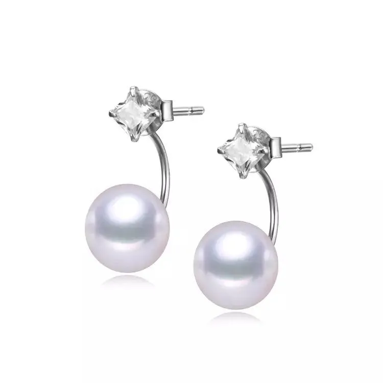 Freshwater Cultured Pearl & Cubic Zirconia Drop Earrings sold by Zulily product image thumbnail 4