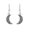 Sterling Silver Celtic Crescent Moon Drop Earrings sold by Zulily