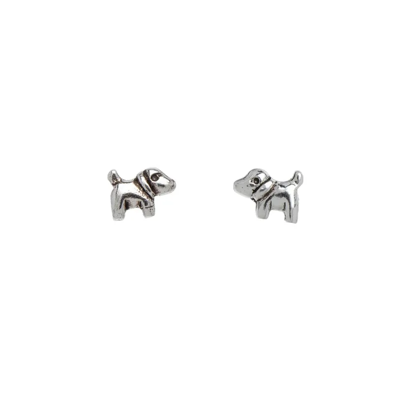 Sterling Silver Cute Dog Stud Earrings sold by Zulily