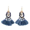 Beaded And Multi Tassel Drop Earrings sold by Zulily
