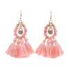 Beaded And Multi Tassel Drop Earrings sold by Zulily