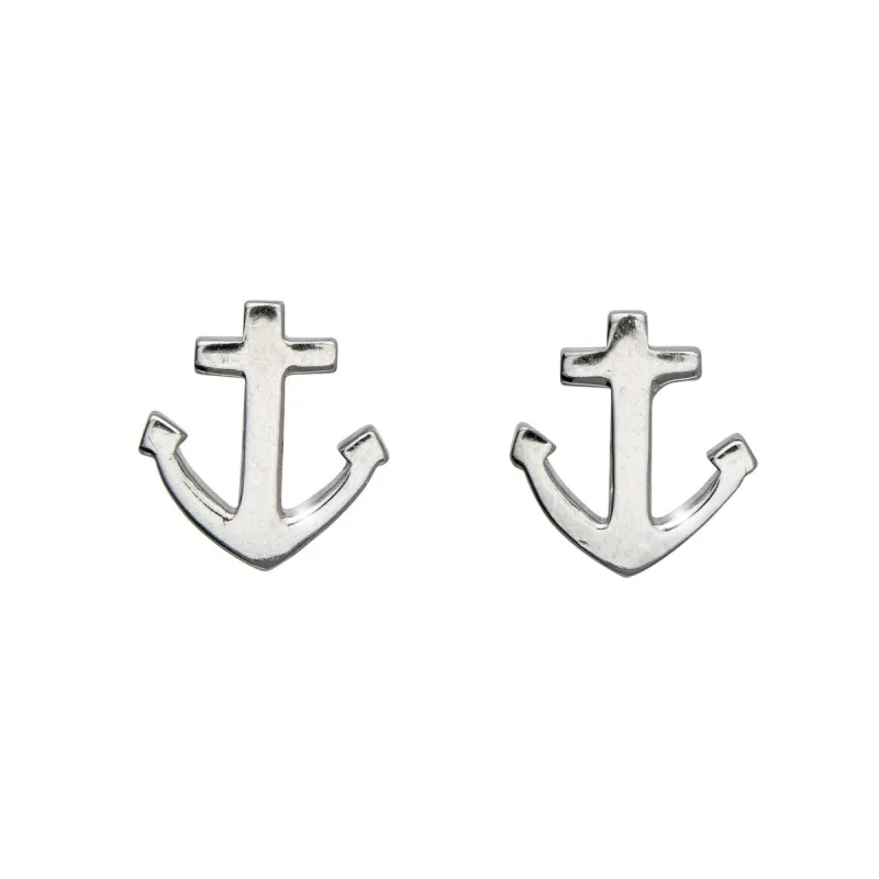 Sterling Silver Anchor Stud Earrings sold by Zulily