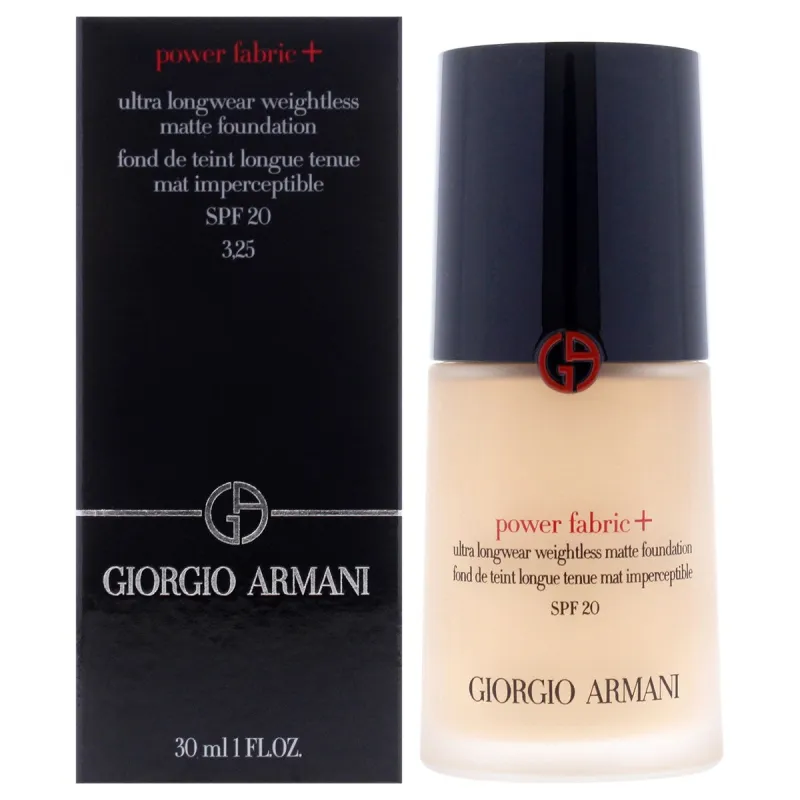 Power Fabric Plus Longwear Weightless Matte Foundation SPF 20 - 3.25 Light with A Gold Undertone 1oz sold by Zulily