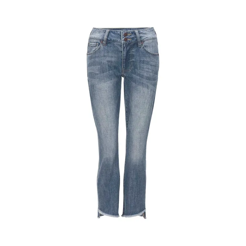cabi Skip Wash High-Low Crop Jean sold by Zulily