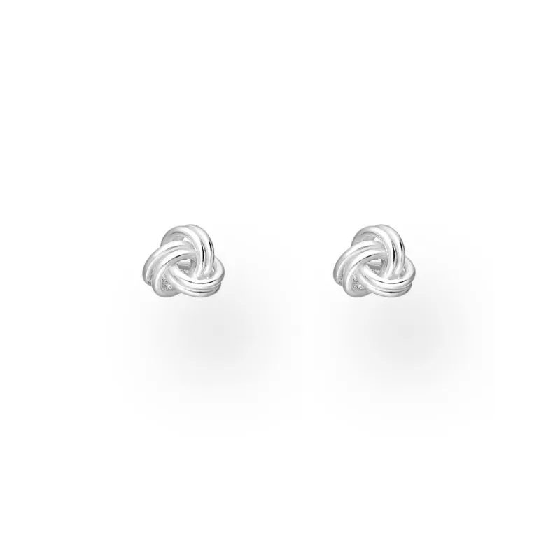 Sterling Silver Knotted Stud Earrings sold by Zulily