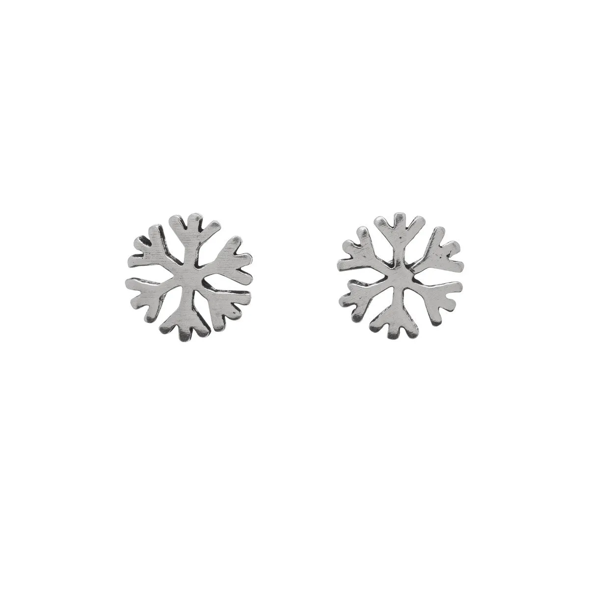 Sterling Silver Snowflake Stud Earrings sold by Zulily