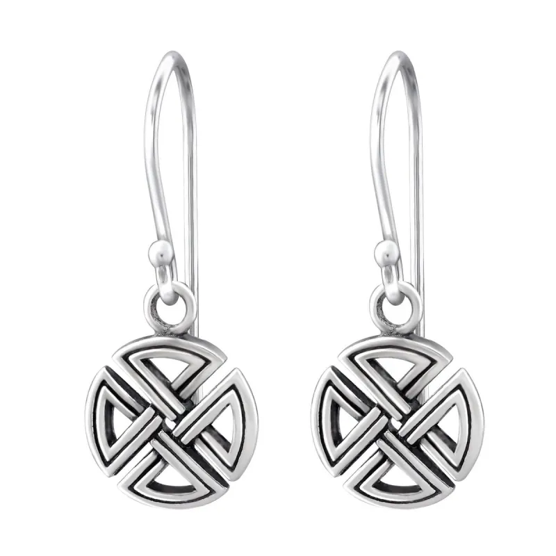 Sterling Silver Celtic Infinity Knot Drop Earrings sold by Zulily