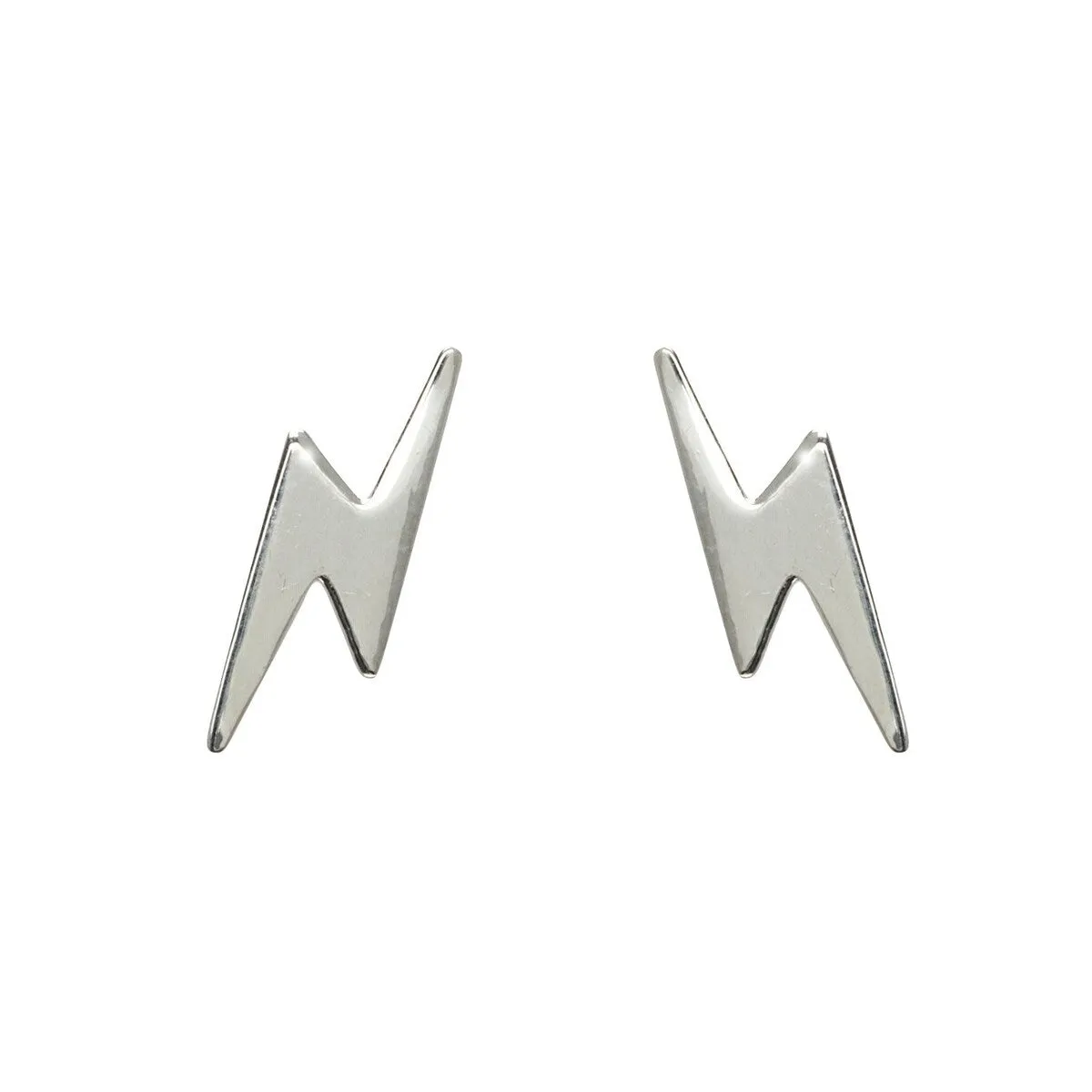 Sterling Silver Lightning Bolt Stud Earrings sold by Zulily