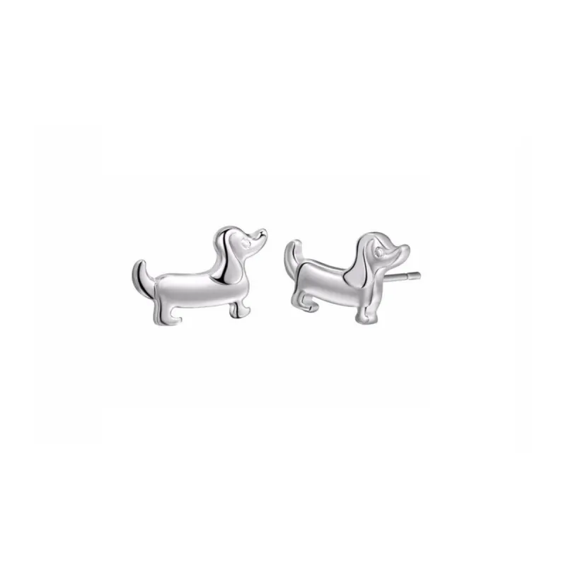 Sterling Silver Dog Stud Earrings sold by Zulily