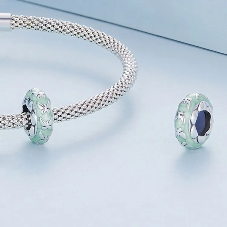 Sterling Silver & Pale Green Butterflies Bracelet Charm sold by Zulily product image thumbnail 2