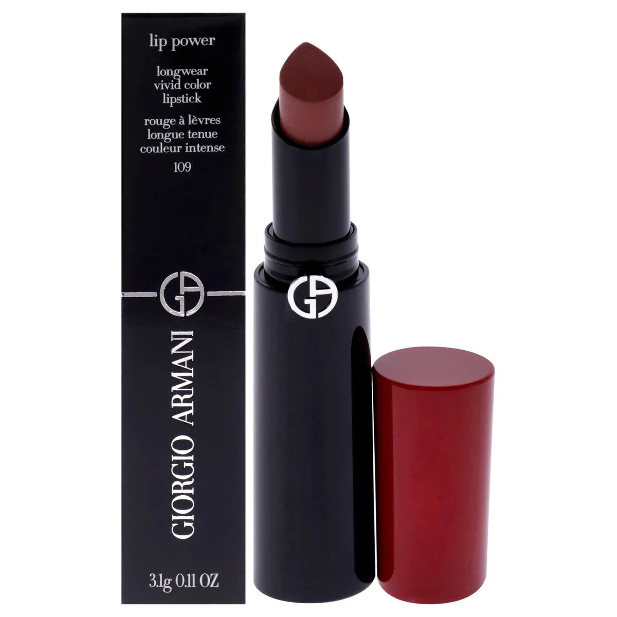 Lip Power Longwear Vivid Color Lipstick - 109 Intimate 0.11oz by Giorgio Armani for Women - 109 Intimate - 0.11 oz sold by Zulily