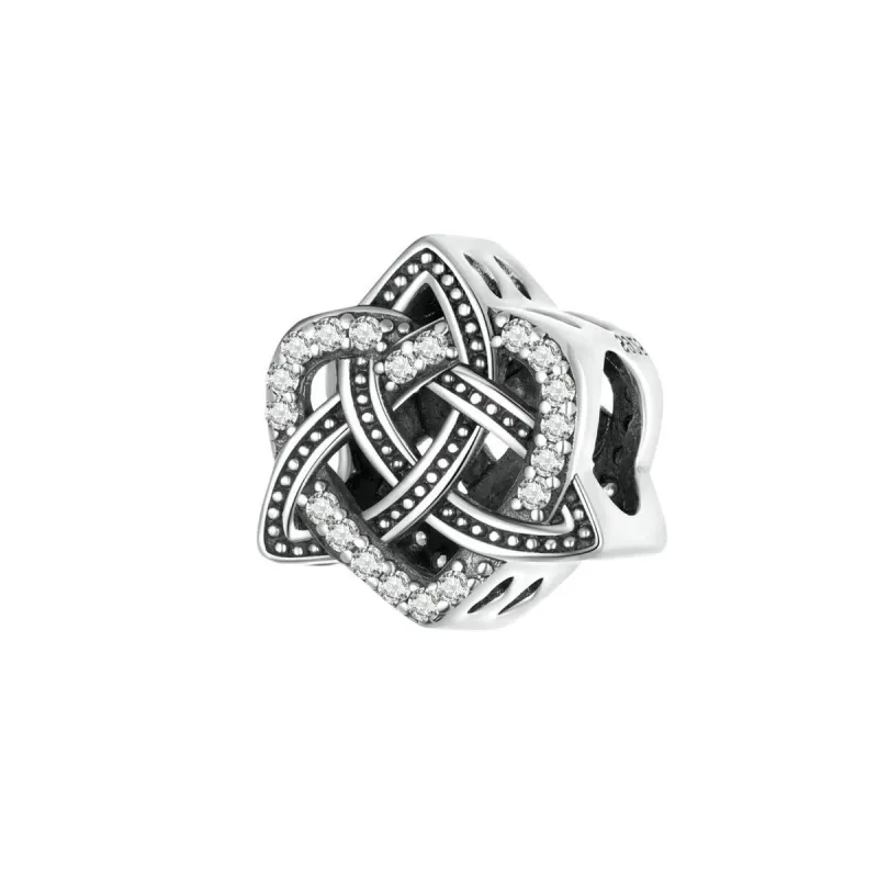 Cubic Zirconia & Sterling Silver Celtic Knot Charm sold by Zulily