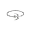 Sterling Silver Moon & Star Ring sold by Zulily