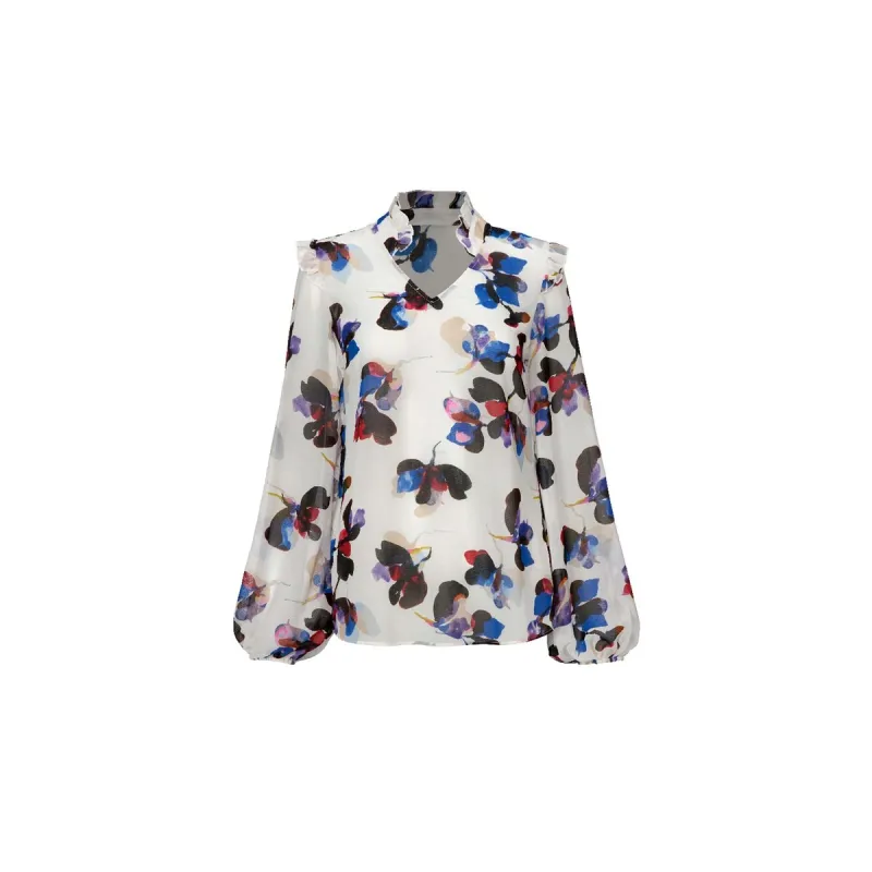 cabi Flower Toss Orchid Blouse sold by Zulily