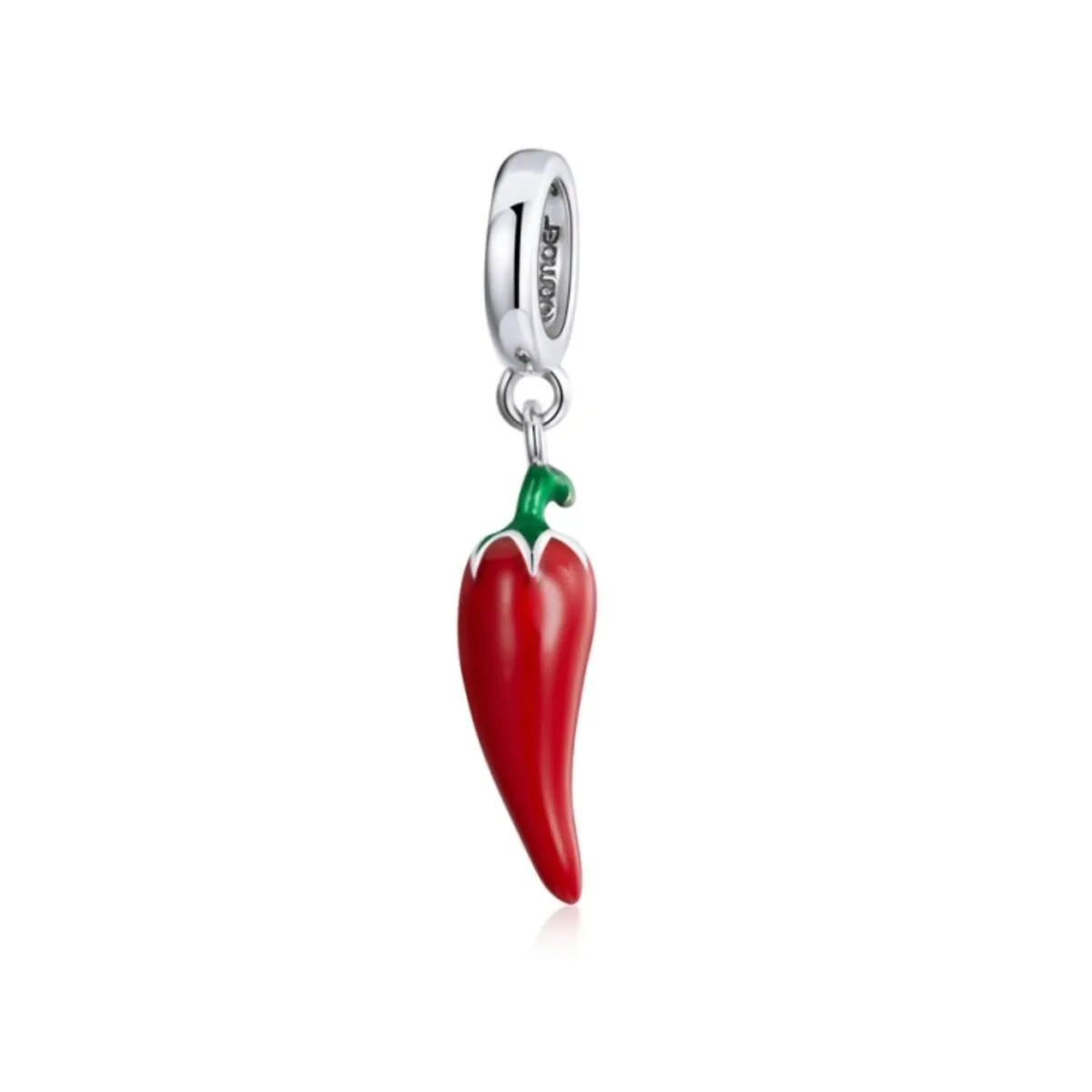 Sterling Silver Red Hot Pepper Hanging Charm sold by Zulily