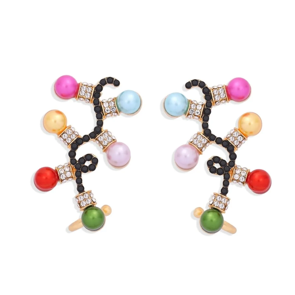 Crystal Multi Colored Christmas Lights Drop Earrings sold by Zulily
