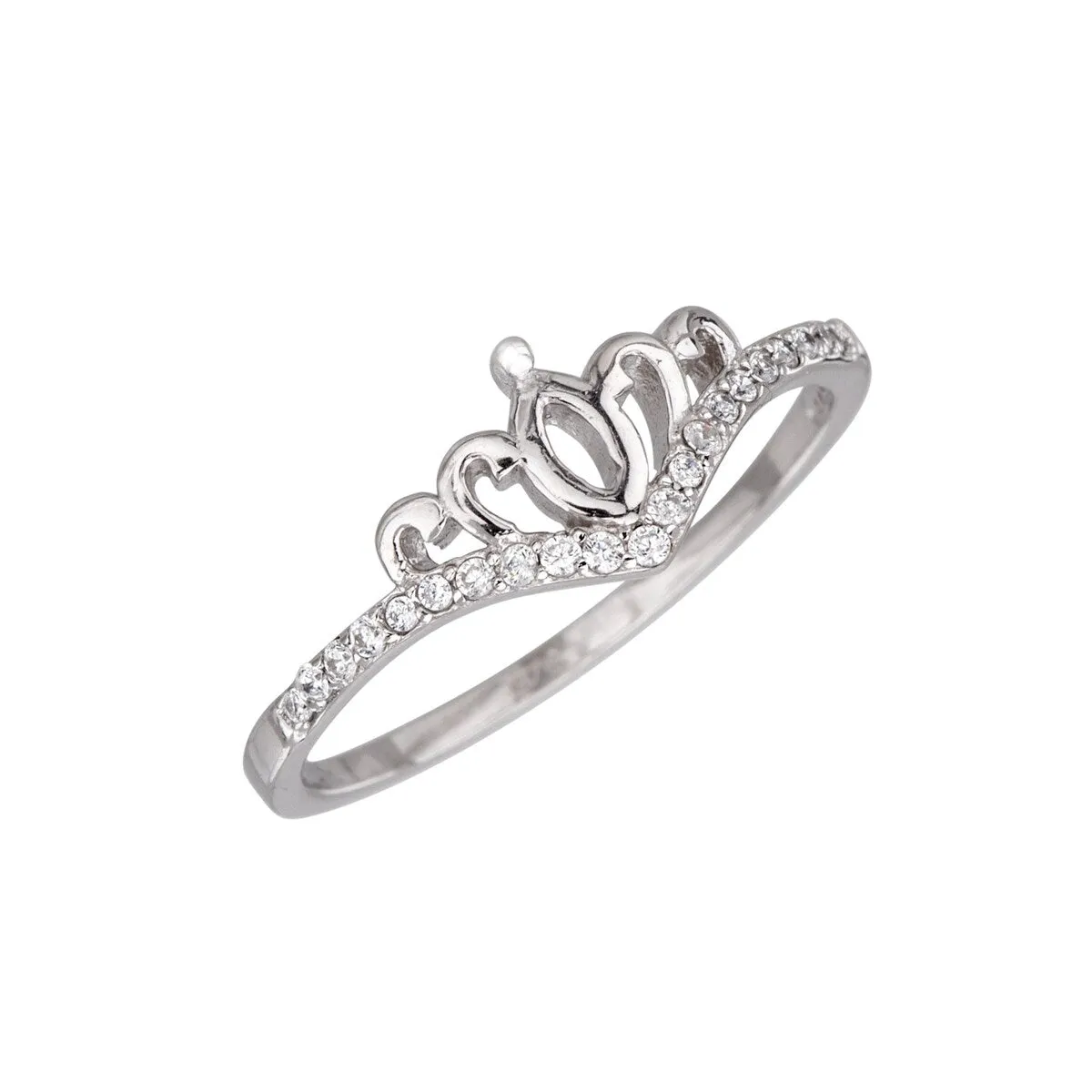 Sterling Silver & Cubic Zirconia Tiara Ring sold by Zulily