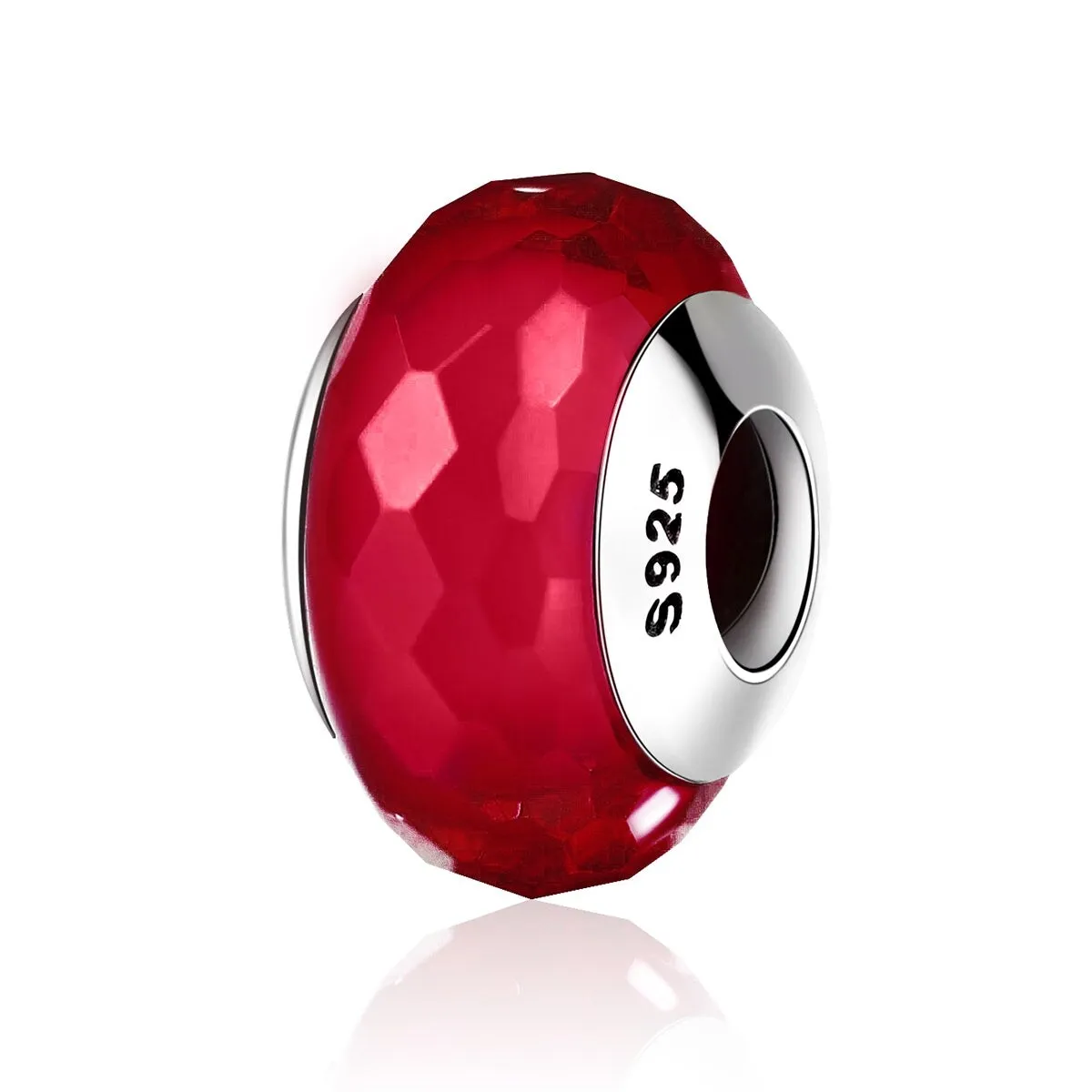 Faceted Glass & Sterling Silver Spacer Charm sold by Zulily product image thumbnail 2
