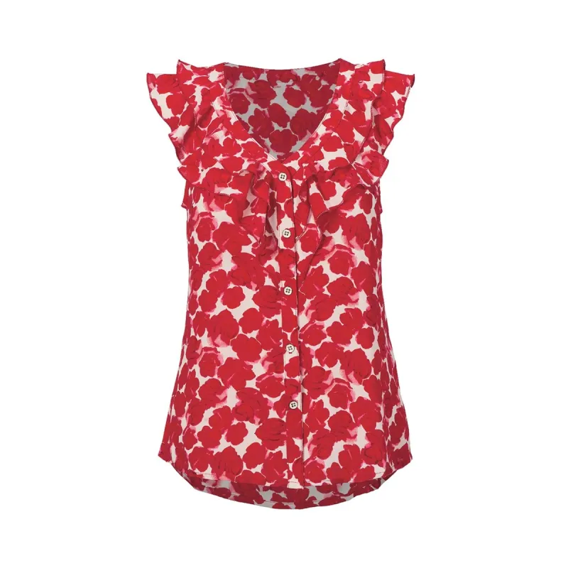 cabi Floating Poppies Rosy Top sold by Zulily