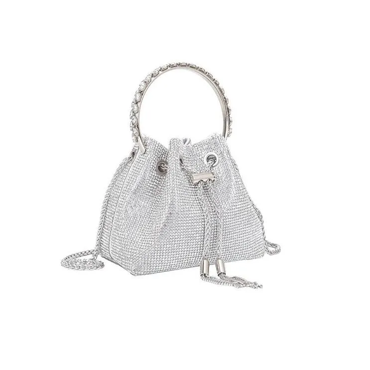 Black & Clear Crystal Studded Crossbody Hand Bag sold by Zulily product image thumbnail 5