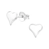 Sterling Silver Heart Stud Earrings sold by Zulily