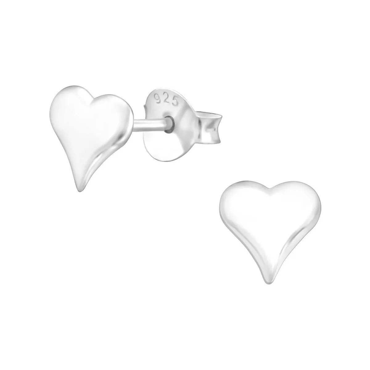 Sterling Silver Heart Stud Earrings sold by Zulily