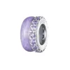 Cubic Zirconia & Sterling Silver Dual-Pavé Rondelle Charm sold by Zulily
