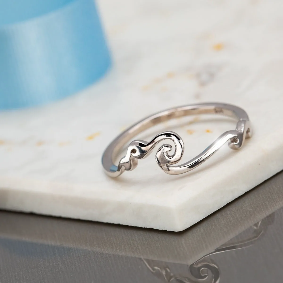 Sterling Silver Ocean Wave Ring sold by Zulily