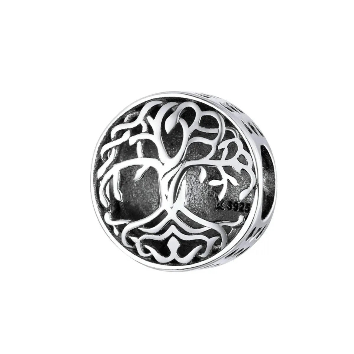 Cubic Zirconia & Sterling Silver Tree of Life Charm sold by Zulily
