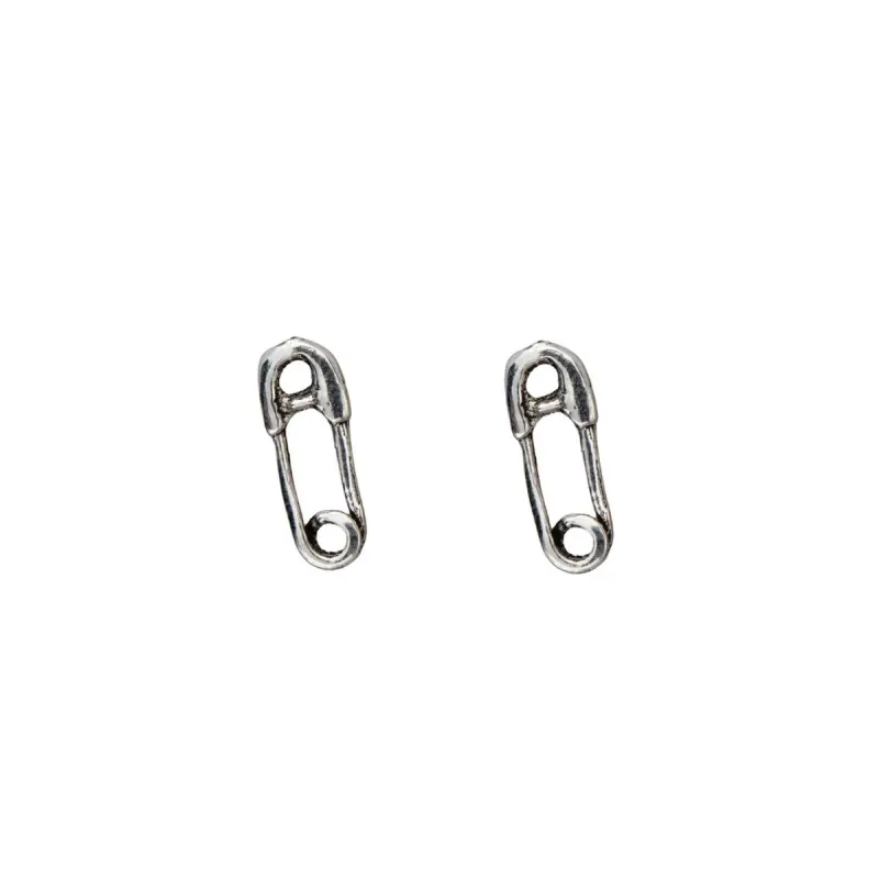 Sterling Silver Safety Pin Stud Earrings sold by Zulily