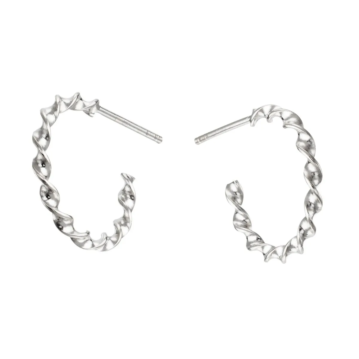 Sterling Silver Twisted Hoop Earrings sold by Zulily