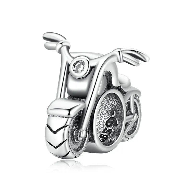 Sterling Silver Motorcycle Charm sold by Zulily