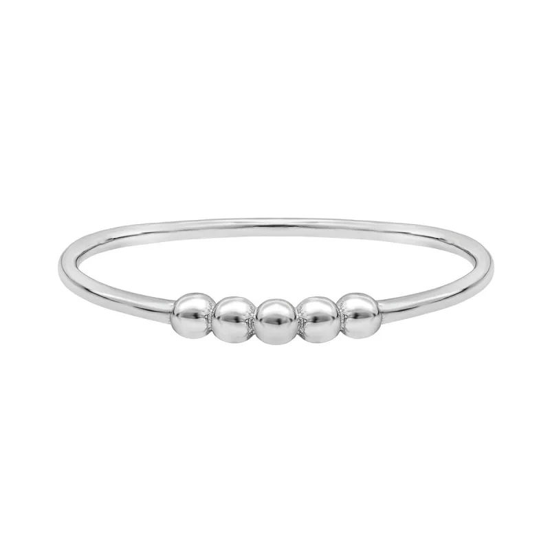 Sterling Silver Dainty Bead-Accent Ring sold by Zulily