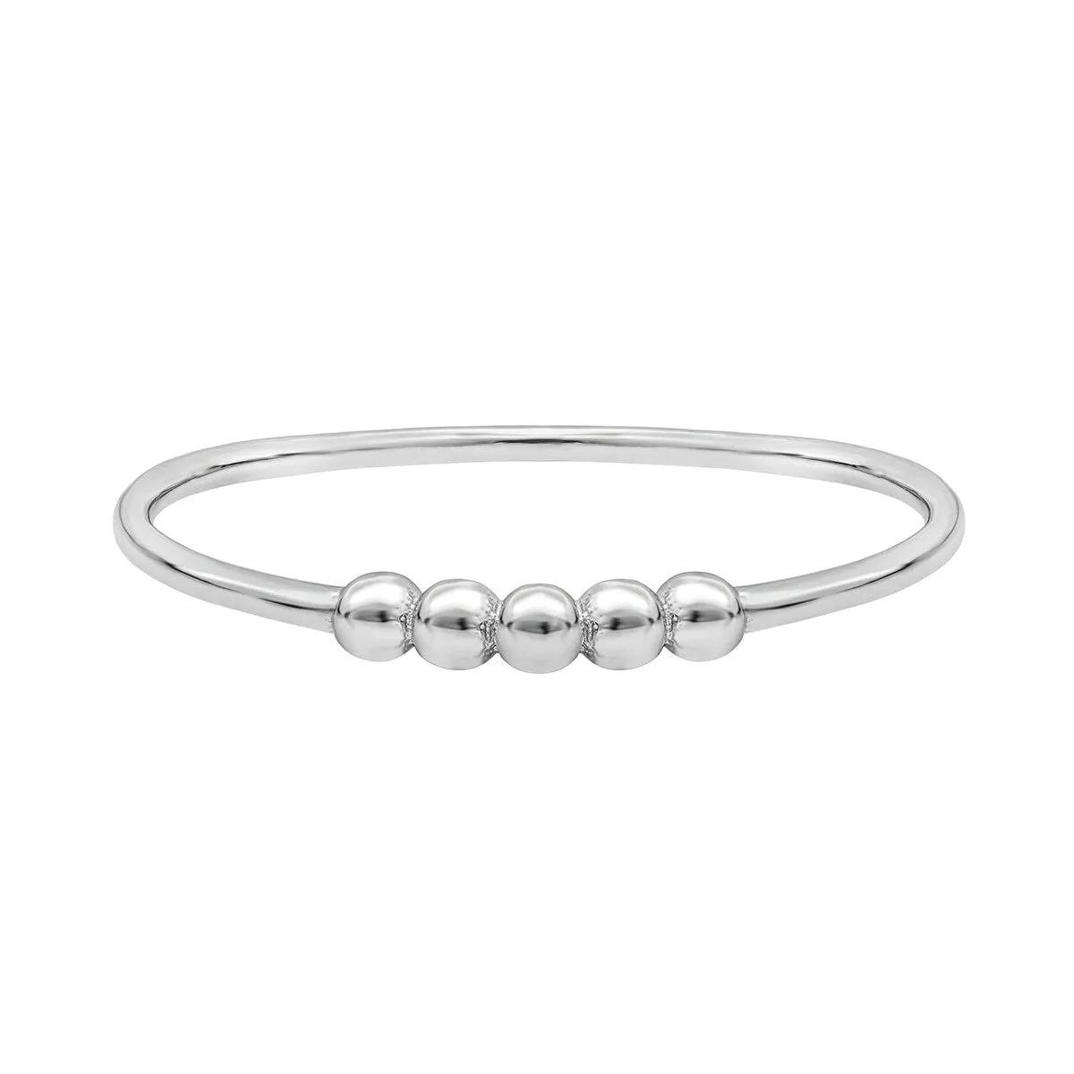 Sterling Silver Dainty Bead-Accent Ring sold by Zulily
