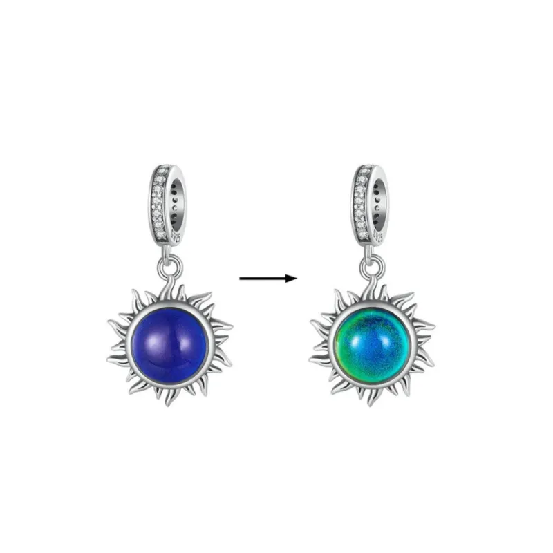 Purple & Sterling Silver Sun Color-Changing Charm sold by Zulily