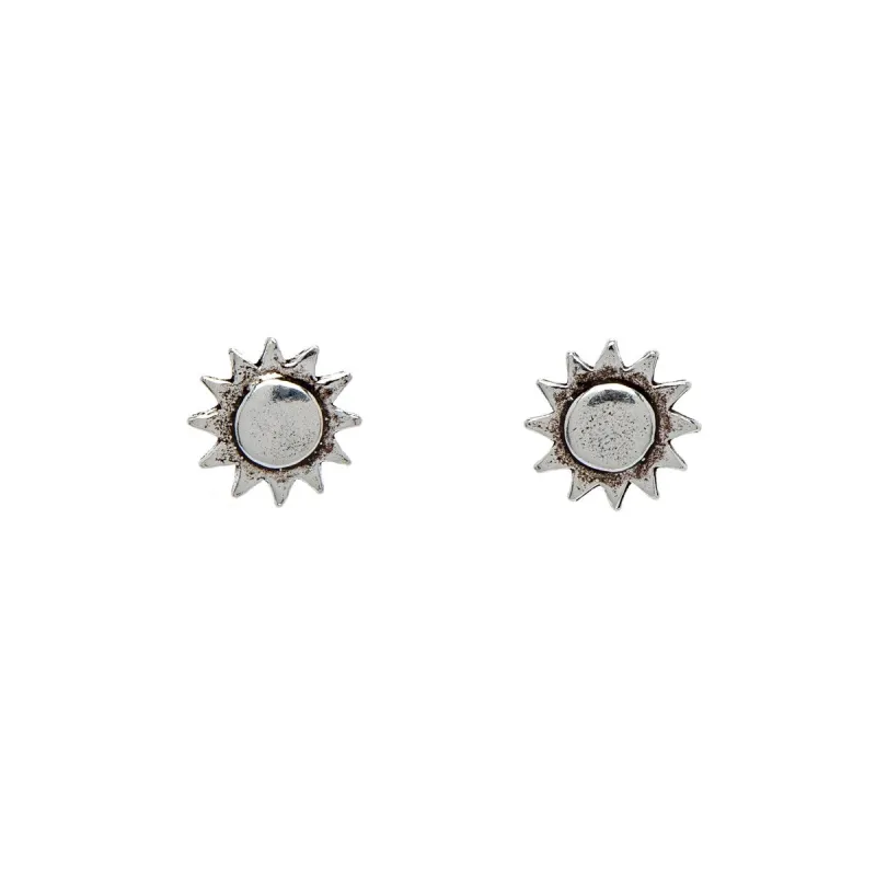 Sterling Silver Sun Stud Earrings sold by Zulily