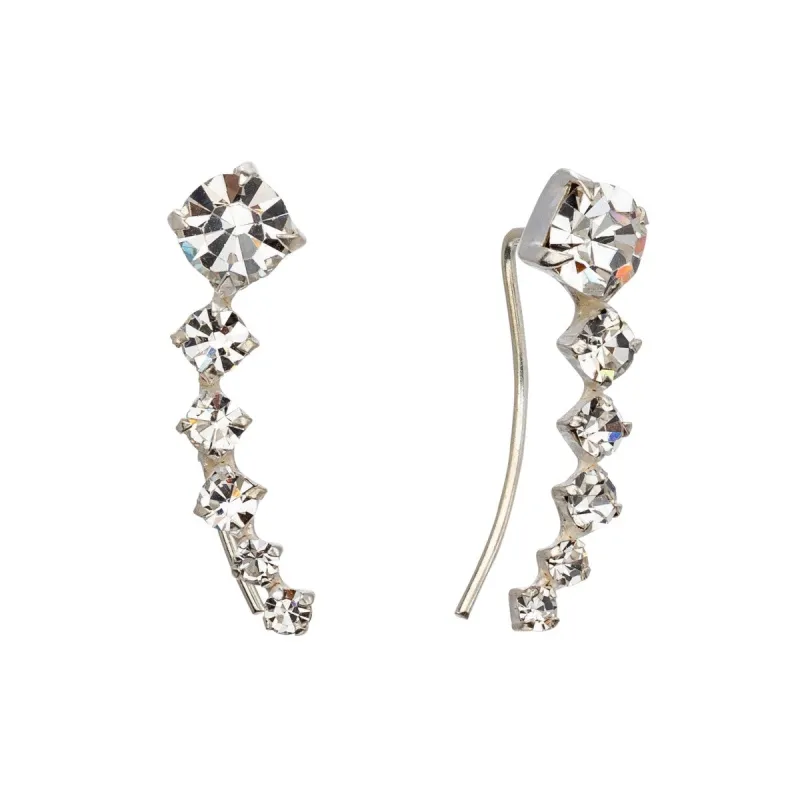 Sterling Silver Clear Cubic Zirconia Threader Earrings sold by Zulily