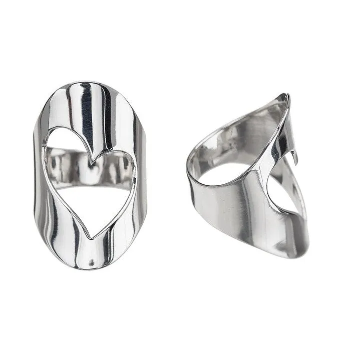 Sterling Silver Heart Cut Out Ring sold by Zulily