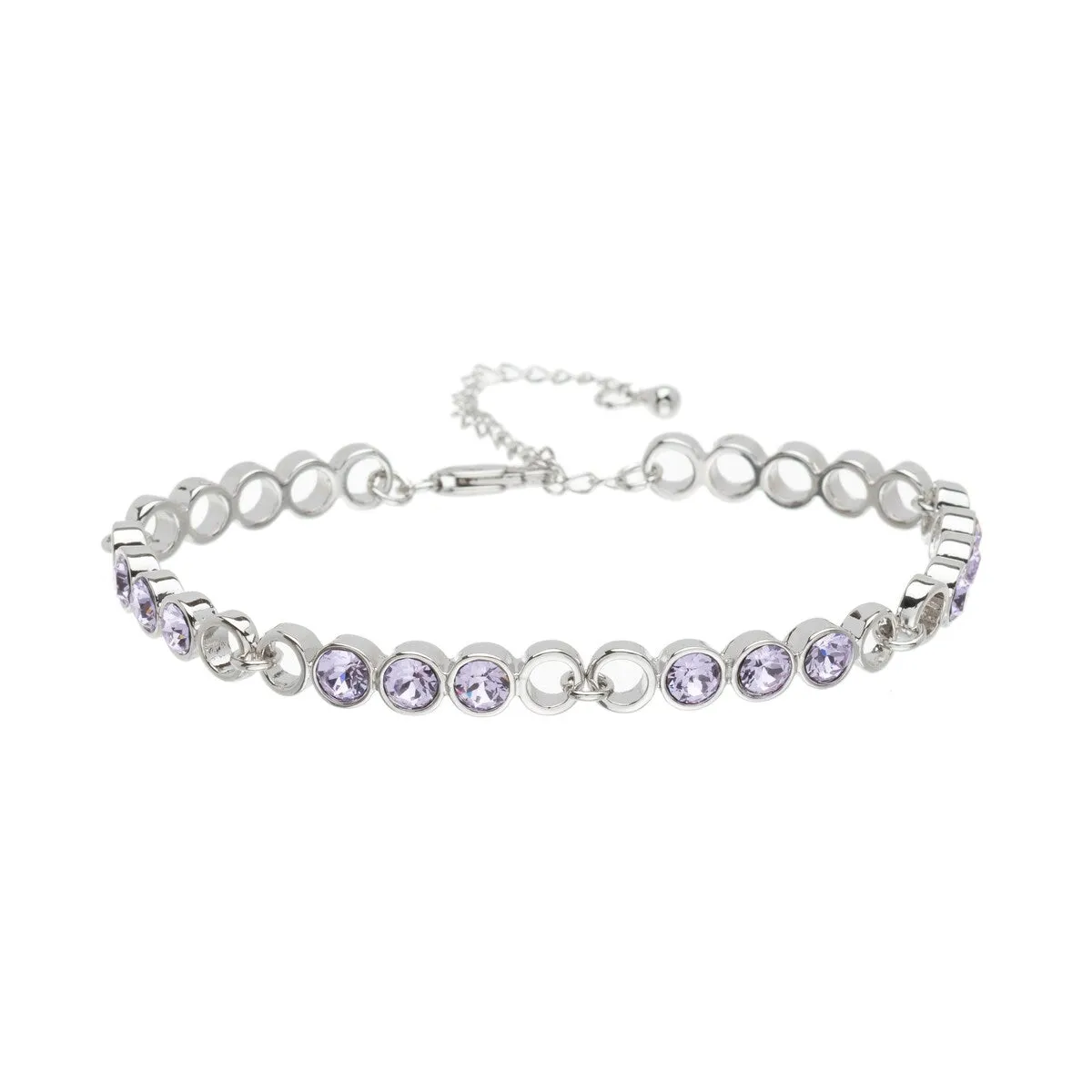 Crystal Circular & Open Linked Bracelet sold by Zulily product image thumbnail 2