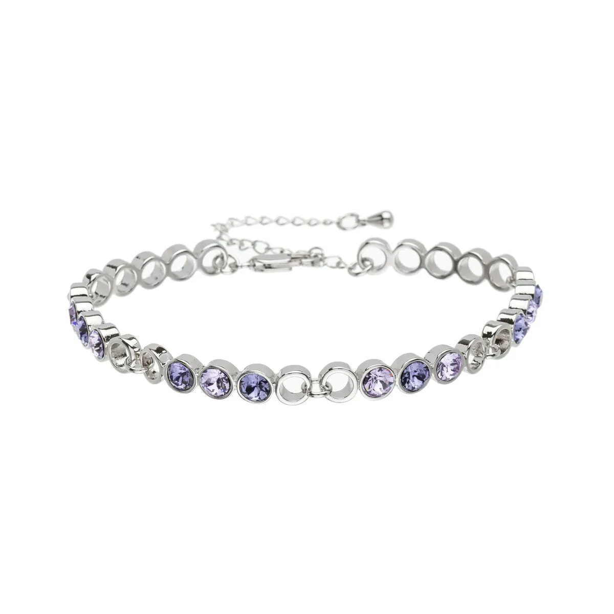 Crystal Circular & Open Linked Bracelet sold by Zulily