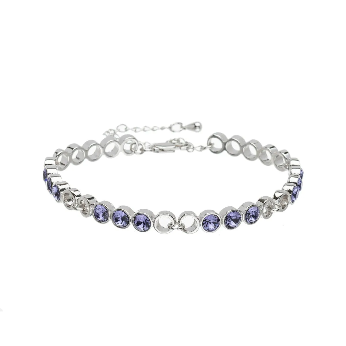 Crystal Circular & Open Linked Bracelet sold by Zulily product image thumbnail 5