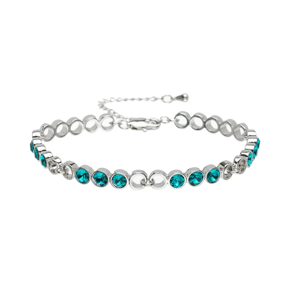 Crystal Circular & Open Linked Bracelet sold by Zulily product image thumbnail 4