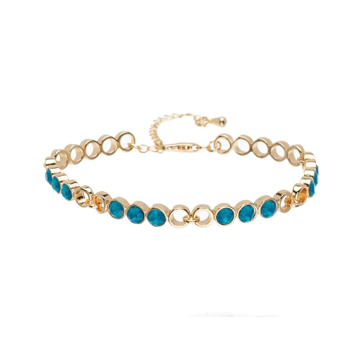 Crystal Circular & Open Linked Bracelet sold by Zulily product image thumbnail 3