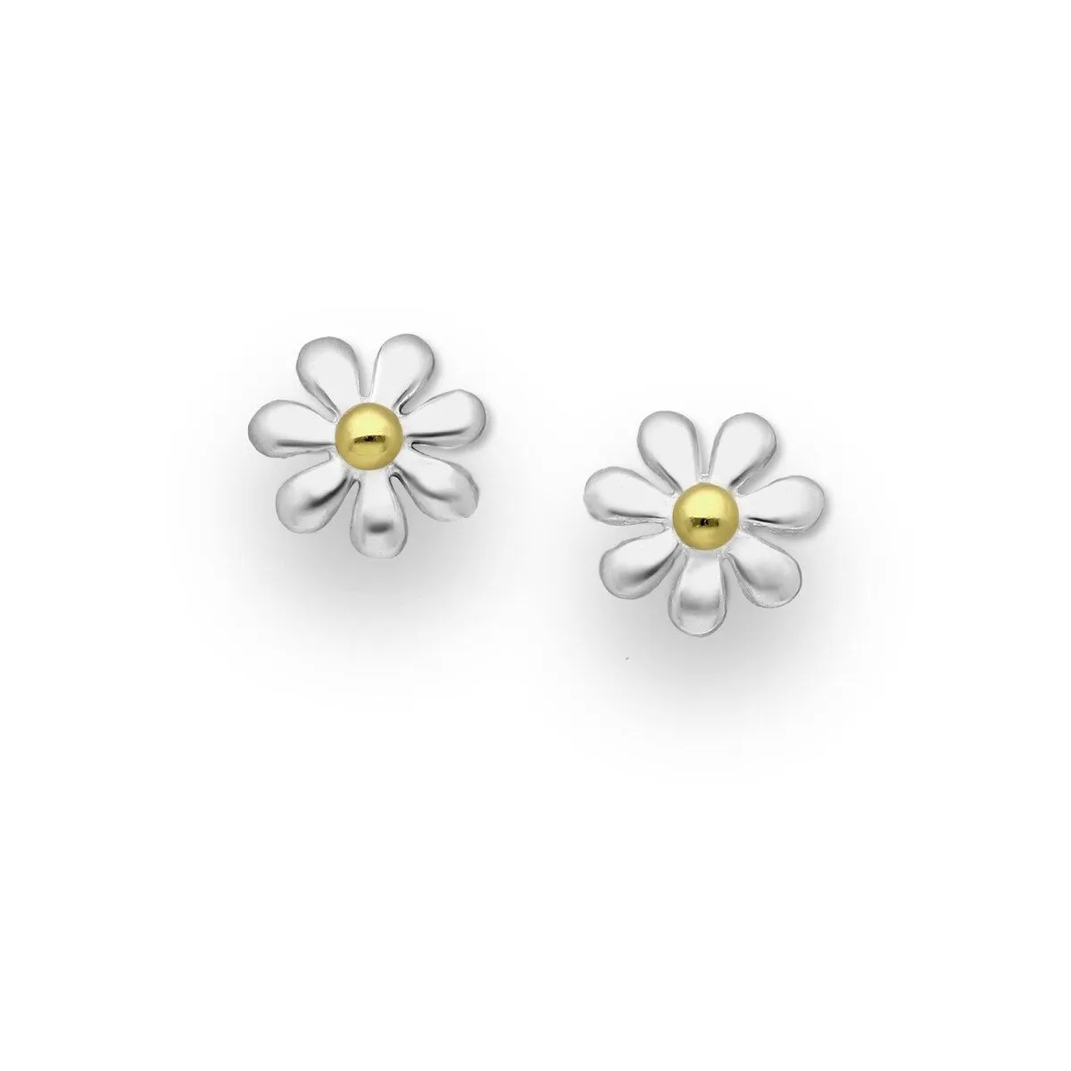 Sterling Silver Daisy Flower Stud Earrings sold by Zulily