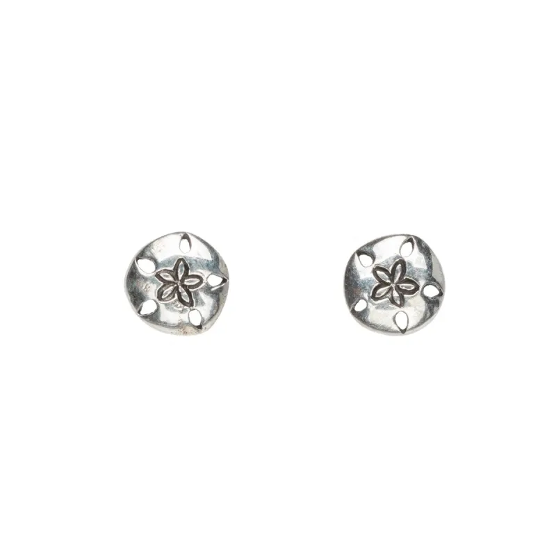 Sterling Silver Sand Dollar Stud Earrings sold by Zulily