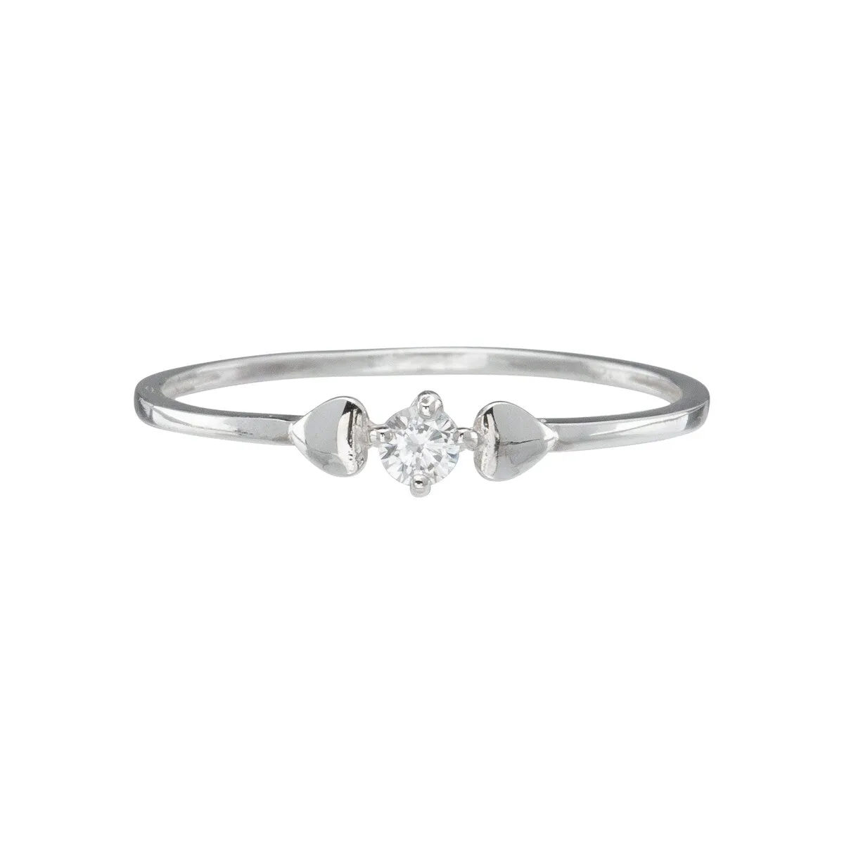 Sterling Silver & Cubic Zirconia Suspended Ring sold by Zulily