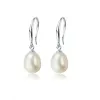 Sterling Silver & White Freshwater Pearl Drop Earrings sold by Zulily
