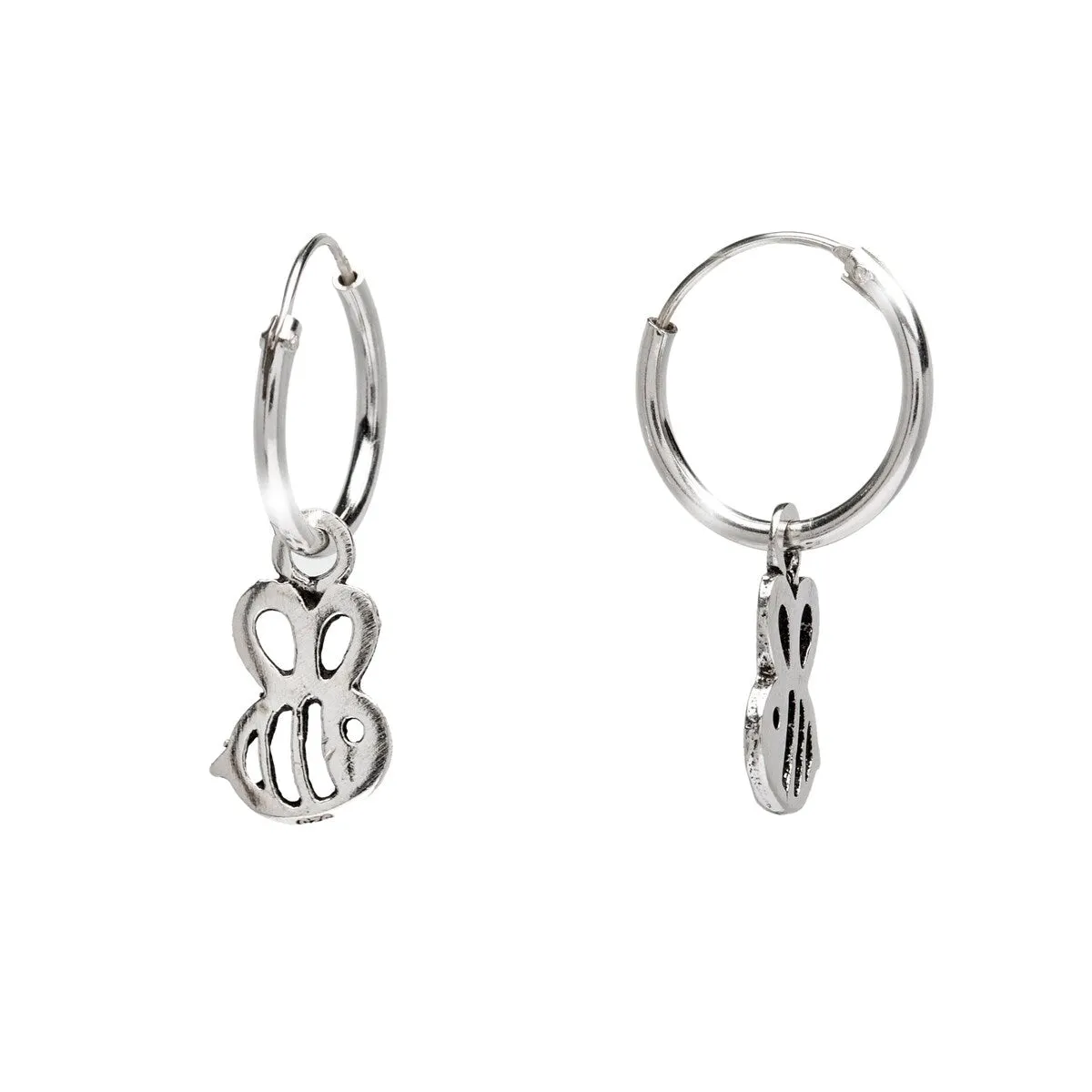 Sterling Silver Openwork Bee Drop Earrings sold by Zulily
